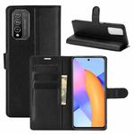 For Huawei Honor 10X Lite Litchi Texture Horizontal Flip Protective Case with Holder & Card Slots & Wallet(Black)