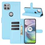 For Motorola Moto G 5G Litchi Texture Horizontal Flip Protective Case with Holder & Card Slots & Wallet(Blue)