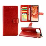 For OPPO F17 / A73 (2020) 4G Crazy Horse Texture Leather Horizontal Flip Protective Case with Holder & Card Slots & Wallet & Photo Frame(Brown)