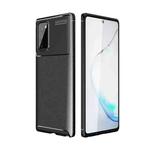 For Huawei Honor 10X Lite Carbon Fiber Texture Shockproof TPU Case(Black)