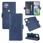 For Motorola Moto G 5G Dual-side Magnetic Buckle Horizontal Flip Leather Case with Holder & Card Slots & Wallet(Dark Blue)