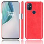 For OnePlus Nord N10 Shockproof Litchi Texture PC + PU Case(Red)