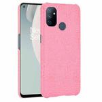 For OnePlus Nord N100 Shockproof Crocodile Texture PC + PU Case(Pink)