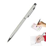 AT-18 3 in 1 Rotary Mobile Phone Touch Screen Handwriting Pen is Suitable for Apple / Huawei / Samsung(Silver)