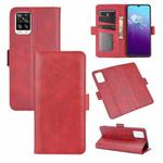 For VIVO V20 Dual-side Magnetic Buckle Horizontal Flip Leather Case with Holder & Card Slots & Wallet(Red)