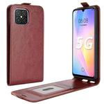 For Huawei nova 8 SE R64 Texture Single Vertical Flip Leather Case with Card Slots & Photo Frame(Brown)