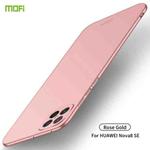 For Huawei nova 8 SE MOFI Frosted PC Ultra-thin Hard Case (Rose gold)