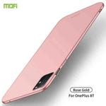 For OnePlus 8T MOFI Frosted PC Ultra-thin Hard Case (Rose gold)