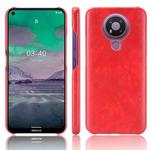 For Nokia 3.4 Shockproof Litchi Texture PC + PU Case(Red)