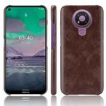 For Nokia 3.4 Shockproof Litchi Texture PC + PU Case(Brown)