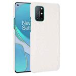 For OnePlus 8T Shockproof Crocodile Texture PC + PU Case(White)