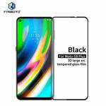 For Motorola Moto G9 Plus PINWUYO 9H 3D Curved Full Screen Explosion-proof Tempered Glass Film(Black)