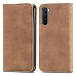 Retro Skin Feel Business Magnetic Horizontal Flip Leather Case With Holder & Card Slots & Wallet & Photo Frame For OnePlus Nord(Brown)