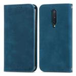 Retro Skin Feel Business Magnetic Horizontal Flip Leather Case With Holder & Card Slots & Wallet & Photo Frame For OnePlus 8(Blue)
