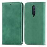 Retro Skin Feel Business Magnetic Horizontal Flip Leather Case With Holder & Card Slots & Wallet & Photo Frame For OnePlus 8(Green)