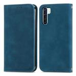 Retro Skin Feel Business Magnetic Horizontal Flip Leather Case With Holder & Card Slots & Wallet & Photo Frame For OPPO  F15(Blue)