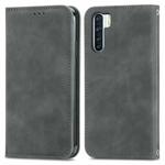 Retro Skin Feel Business Magnetic Horizontal Flip Leather Case With Holder & Card Slots & Wallet & Photo Frame For OPPO  F15(Grey)