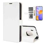 For Huawei Y9a / Enjoy 20 Plus 5G R64 Texture Single Horizontal Flip Protective Case with Holder & Card Slots & Wallet & Photo Frame(White)