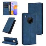 For Huawei Y9A / Enjoy 20 Plus 5G Retro-skin Business Magnetic Suction Leather Case with Holder & Card Slots & Wallet(Dark Blue)