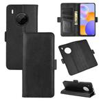 For Huawei Y9A / Enjoy 20 Plus 5G Dual-side Magnetic Buckle Horizontal Flip Leather Case with Holder & Card Slots & Wallet(Black)