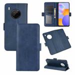 For Huawei Y9A / Enjoy 20 Plus 5G Dual-side Magnetic Buckle Horizontal Flip Leather Case with Holder & Card Slots & Wallet(Dark Blue)