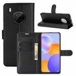 For Huawei Y9A / Enjoy 20 Plus 5G Litchi Texture Horizontal Flip Protective Case with Holder & Card Slots & Wallet(Black)