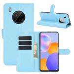 For Huawei Y9A / Enjoy 20 Plus 5G Litchi Texture Horizontal Flip Protective Case with Holder & Card Slots & Wallet(Blue)