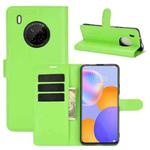 For Huawei Y9A / Enjoy 20 Plus 5G Litchi Texture Horizontal Flip Protective Case with Holder & Card Slots & Wallet(Green)