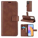 Retro Calf Pattern Buckle Horizontal Flip Leather Case with Holder & Card Slots & Wallet For Huawei Honor 10X Lite(Dark Brown)