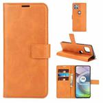 Retro Calf Pattern Buckle Horizontal Flip Leather Case with Holder & Card Slots & Wallet For Motorola Moto G 5G(Yellow)