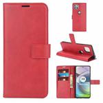 Retro Calf Pattern Buckle Horizontal Flip Leather Case with Holder & Card Slots & Wallet For Motorola Moto G 5G(Red)
