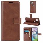 Retro Calf Pattern Buckle Horizontal Flip Leather Case with Holder & Card Slots & Wallet For Motorola Moto G 5G(Dark Brown)