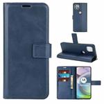 Retro Calf Pattern Buckle Horizontal Flip Leather Case with Holder & Card Slots & Wallet For Motorola Moto G 5G(Blue)