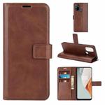 Retro Calf Pattern Buckle Horizontal Flip Leather Case with Holder & Card Slots & Wallet For OnePlus Nord N100(Dark Brown)