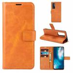 Retro Calf Pattern Buckle Horizontal Flip Leather Case with Holder & Card Slots & Wallet For Vivo V20 SE / Y70(Yellow)