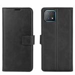 Retro Calf Pattern Buckle Horizontal Flip Leather Case with Holder & Card Slots & Wallet For OPPO A72 5G / A73 5G(Black)