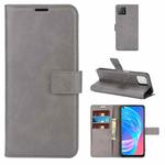 Retro Calf Pattern Buckle Horizontal Flip Leather Case with Holder & Card Slots & Wallet For OPPO A72 5G / A73 5G(Gray)