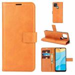 Retro Calf Pattern Buckle Horizontal Flip Leather Case with Holder & Card Slots & Wallet For OPPO A15(Yellow)