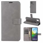 Retro Calf Pattern Buckle Horizontal Flip Leather Case with Holder & Card Slots & Wallet For Motorola Moto G9 Power(Gray)