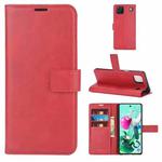 Retro Calf Pattern Buckle Horizontal Flip Leather Case with Holder & Card Slots & Wallet For LG K92 5G(Red)