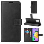 Retro Calf Pattern Buckle Horizontal Flip Leather Case with Holder & Card Slots & Wallet For LG K52 / K62 / Q52(Black)