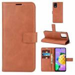 Retro Calf Pattern Buckle Horizontal Flip Leather Case with Holder & Card Slots & Wallet For LG K52 / K62 / Q52(Light Brown)