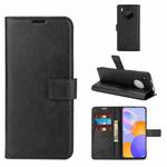 For Huawei Y9A / Enjoy 20 Plus Retro Calf Pattern Buckle Horizontal Flip Leather Case with Holder & Card Slots & Wallet(Black)