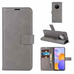 For Huawei Y9A / Enjoy 20 Plus Retro Calf Pattern Buckle Horizontal Flip Leather Case with Holder & Card Slots & Wallet(Grey)
