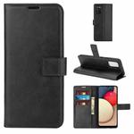 For Samsung Galaxy A02S Retro Calf Pattern Buckle Horizontal Flip Leather Case with Holder & Card Slots & Wallet(Black)