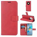 For Huawei Mate 40 Pro Retro Calf Pattern Buckle Horizontal Flip Leather Case with Holder & Card Slots & Wallet(Red)