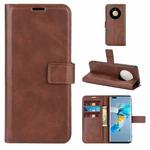 For Huawei Mate 40 Pro Retro Calf Pattern Buckle Horizontal Flip Leather Case with Holder & Card Slots & Wallet(Dark Brown)