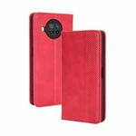 For Xiaomi Mi 10T Lite 5G / Redmi Note 9 Pro 5G Magnetic Buckle Retro Crazy Horse Texture Horizontal Flip Leather Case  , with Holder & Card Slots & Photo Frame(Red)