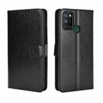 For OPPO Realme C17 / Realme 7i Retro Crazy Horse Texture Horizontal Flip Leather Case with Holder & Card Slots & Photo Frame(Black)