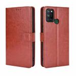 For OPPO Realme C17 / Realme 7i Retro Crazy Horse Texture Horizontal Flip Leather Case with Holder & Card Slots & Photo Frame(Brown)
